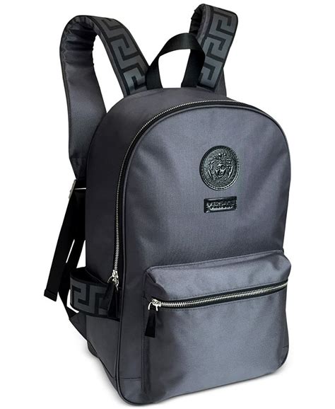 versace parfums blue backpack|versace free backpack.